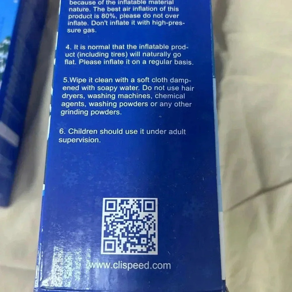 ❄️”Clispeed” NWT Inflatable Snow Sled Brand New in Box Never Opened🛷 - Picture 3 of 7